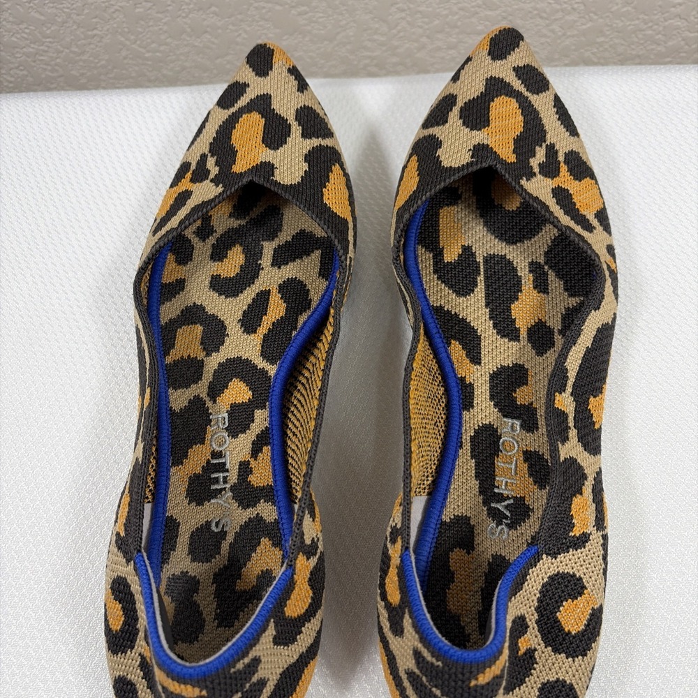 Rothy's The Point Leopard‎ Womens 10.5 - Picture 3 of 9